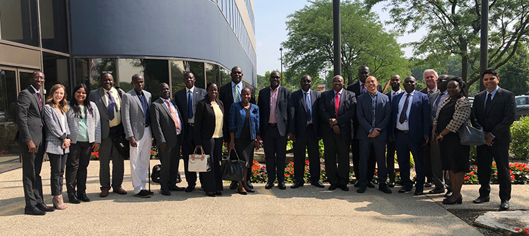 Ugandan Delegation Visits AST, Cook County Justice Agencies